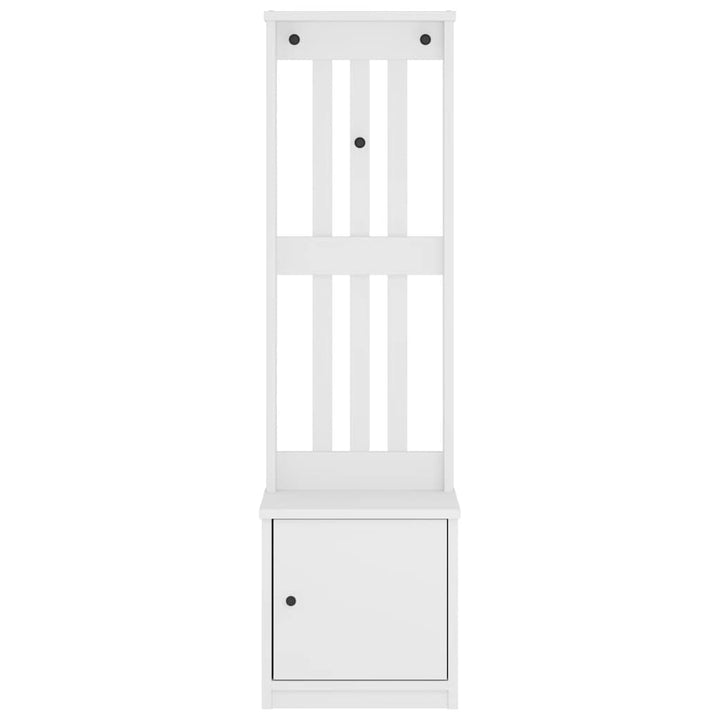 Hall træ SANDNES 45x40x159,5 cm massivt fyrretræ hvid