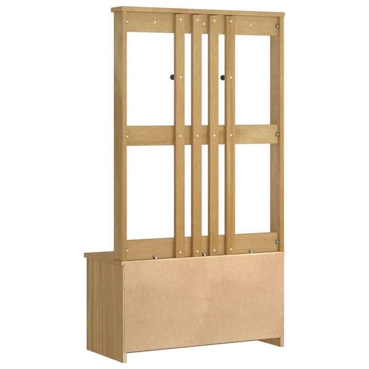Hall træ SANDNES 87x40x159,5 cm massivt fyrretræ