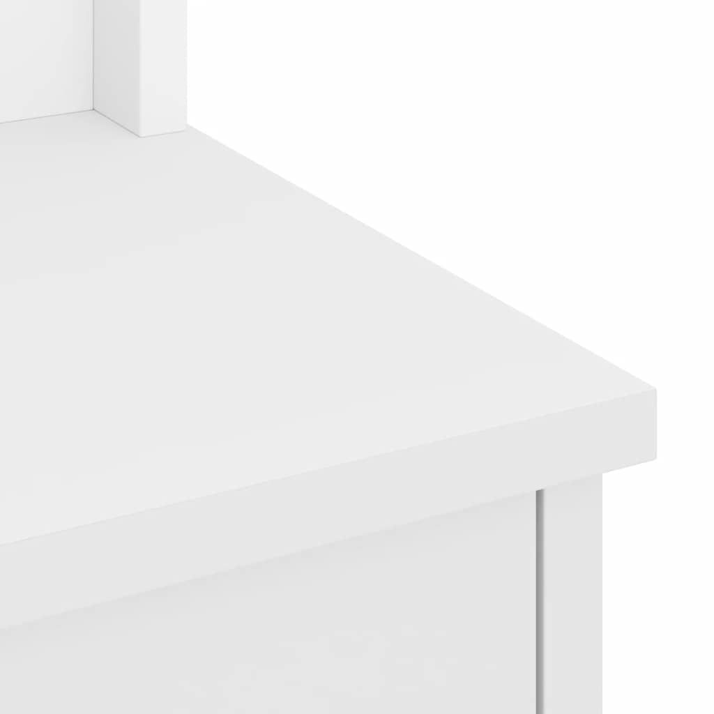 Hall træ SANDNES 87x40x159,5 cm massivt fyrretræ hvid