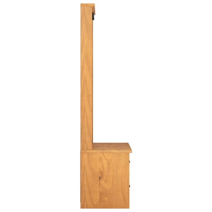 Hall træ SANDNES 87x40x159,5 cm massivt fyrretræ