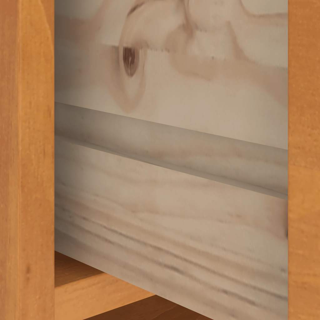 Hall træ SANDNES 87x40x159,5 cm massivt fyrretræ