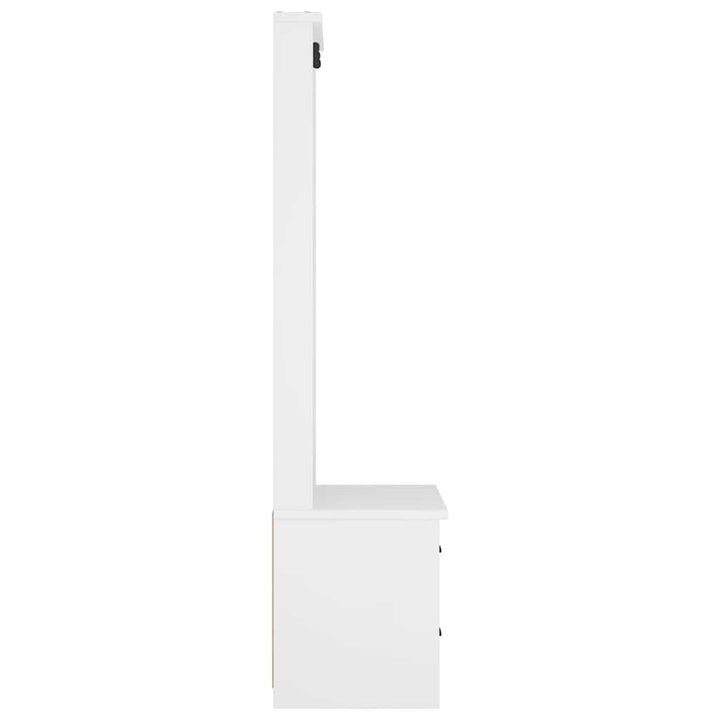 Hall træ SANDNES 87x40x159,5 cm massivt fyrretræ hvid