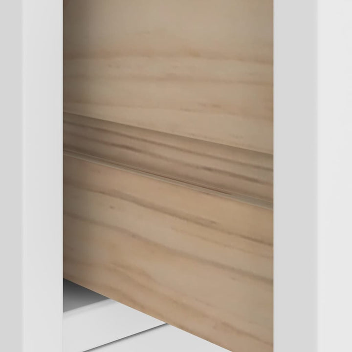 Hall træ SANDNES 87x40x159,5 cm massivt fyrretræ hvid