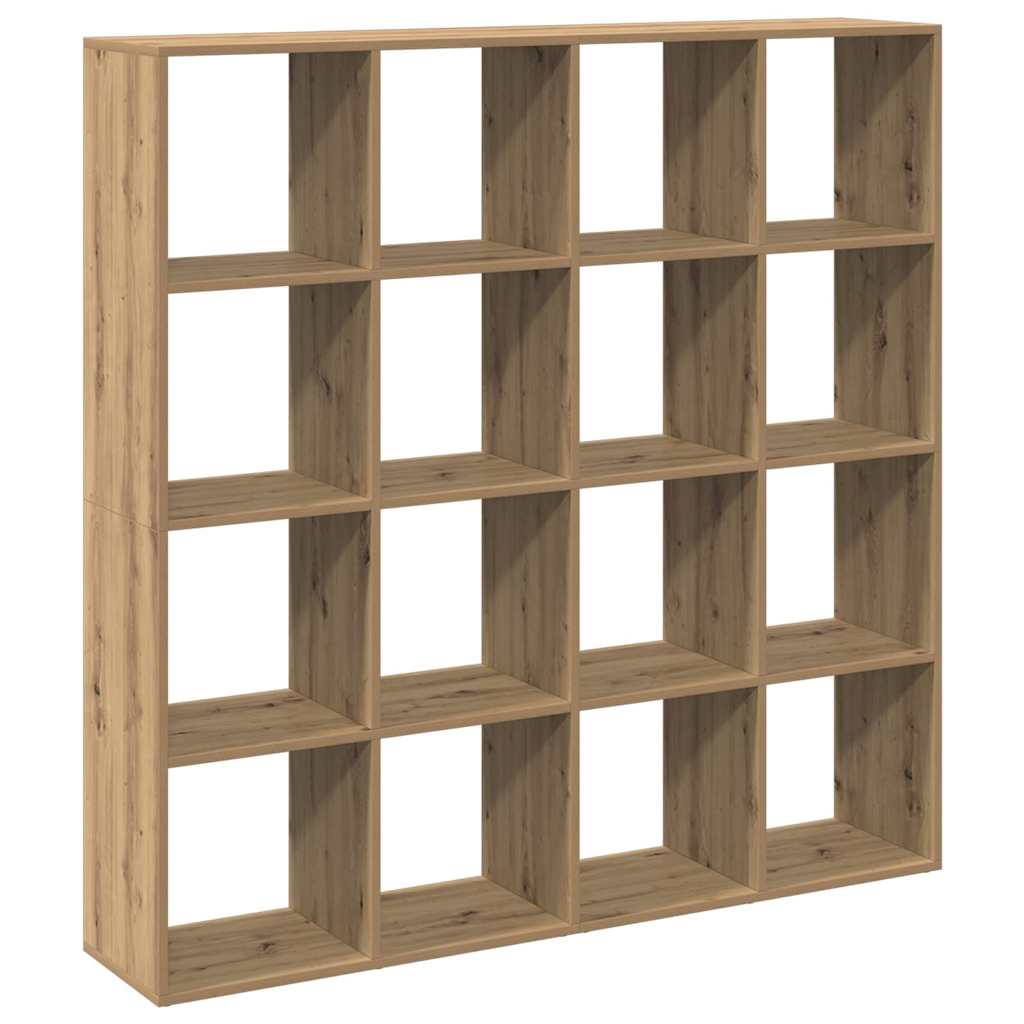 bogskab 102x29x143 cm konstrueret træ egetræslook