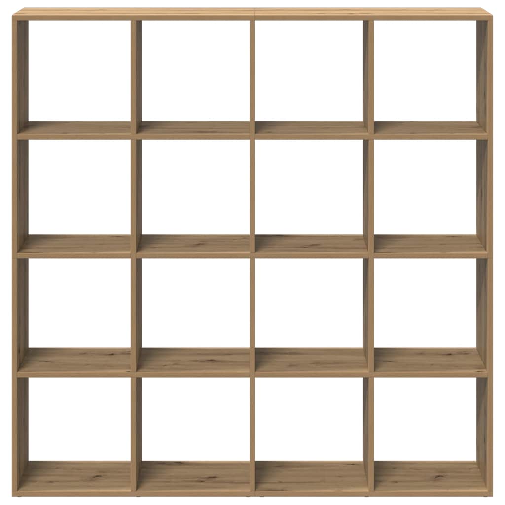 bogskab 102x29x143 cm konstrueret træ egetræslook