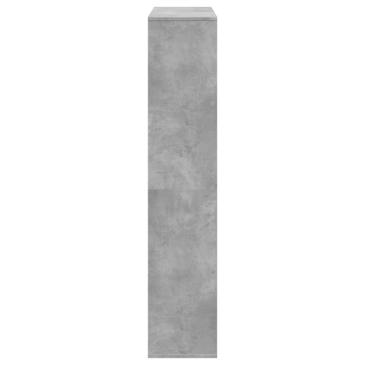 bogreol 102x29x143 cm konstrueret træ betongrå