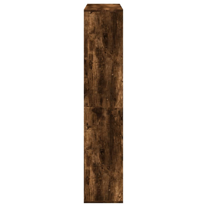 bogreol 102x29x143 cm konstrueret træ røget egetræ