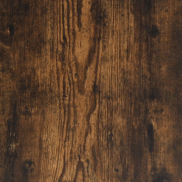 bogreol 102x29x143 cm konstrueret træ røget egetræ