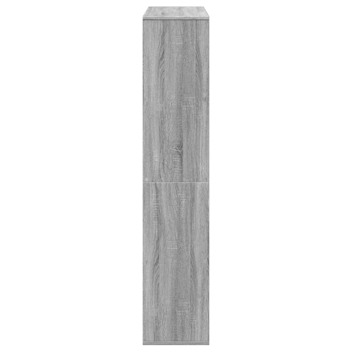 bogreol 102x29x143 cm konstrueret træ grå sonoma-eg