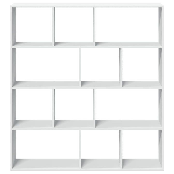 bogreol 132x29x141,5 cm konstrueret træ hvid