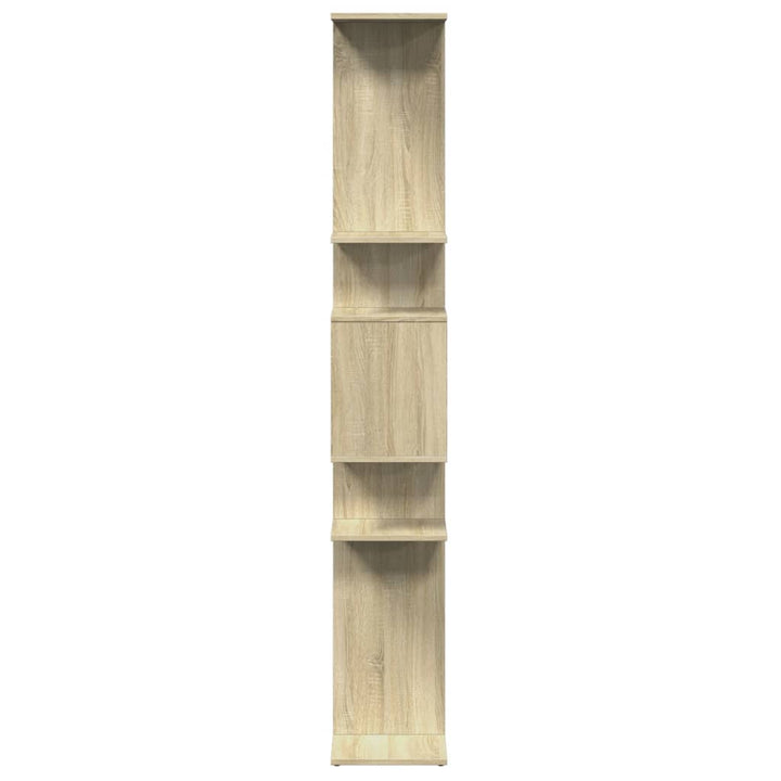 bogskab 92x29x188 cm konstrueret træ sonoma-eg