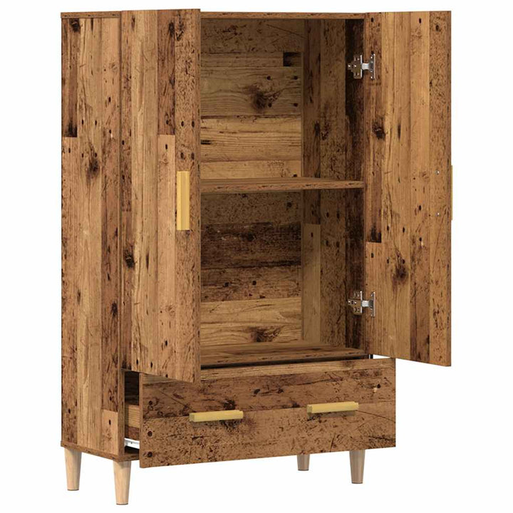skab 70x31x115 cm konstrueret træ gammelt træ
