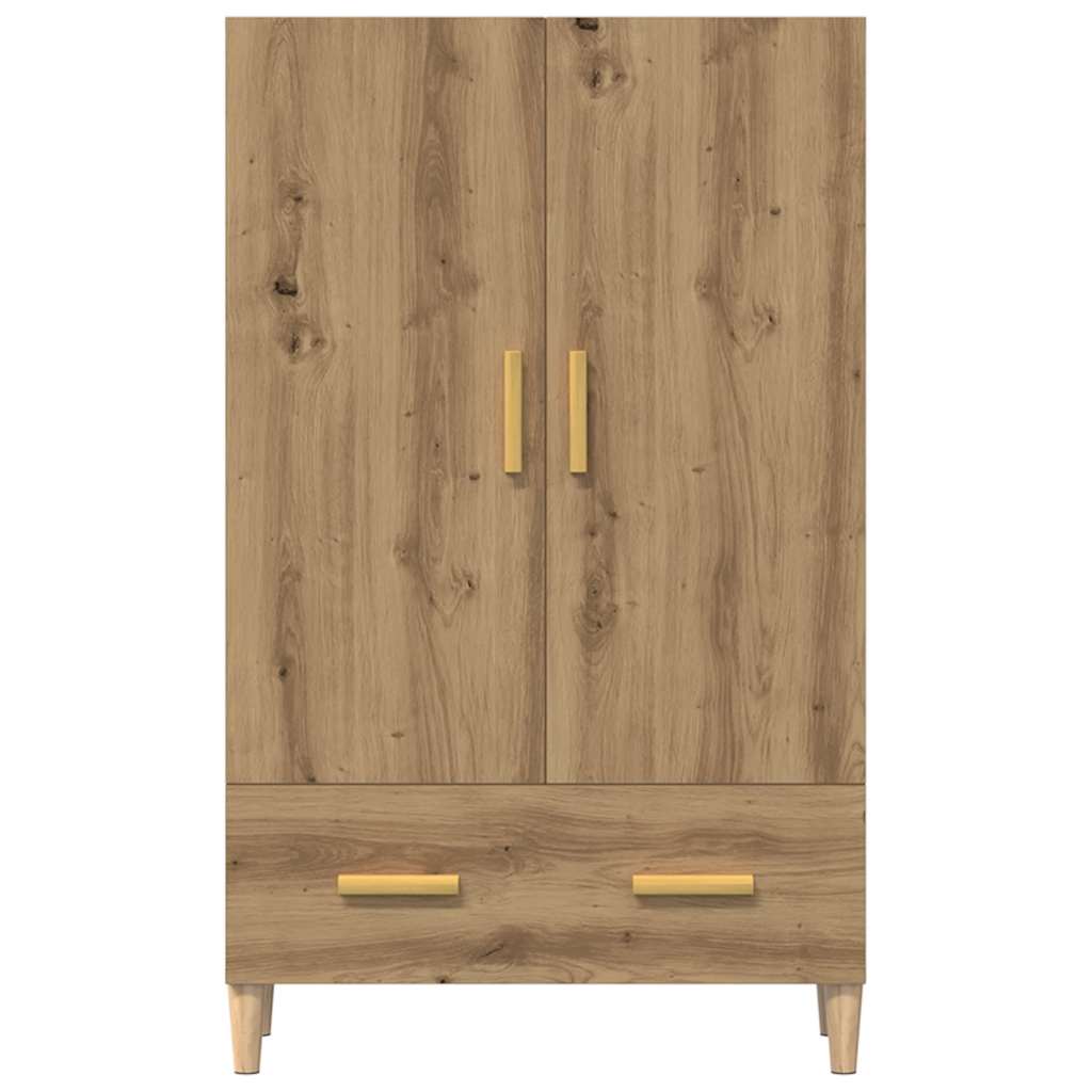 skab 70x31x115 cm konstrueret træ artisan egetræsfarve