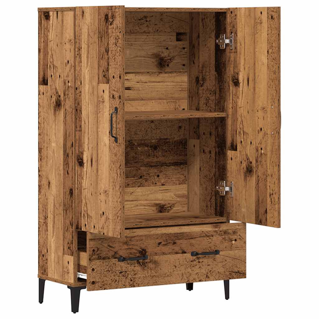 skab 70x31x115 cm konstrueret træ gammelt træ
