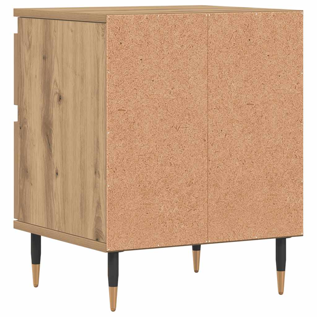 sengeborde 2 stk. 40x35x50 cm kunsteg