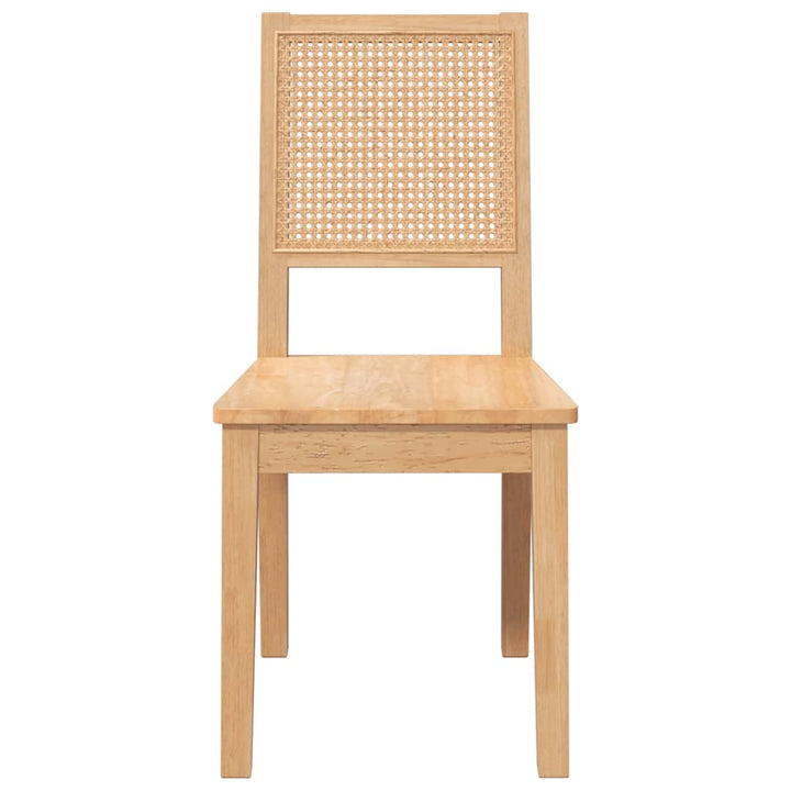 spisebordsstole 2 stk. massivt gummitræ