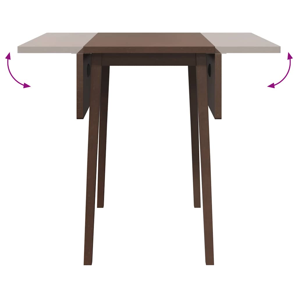 spisebord massivt gummitræ brun