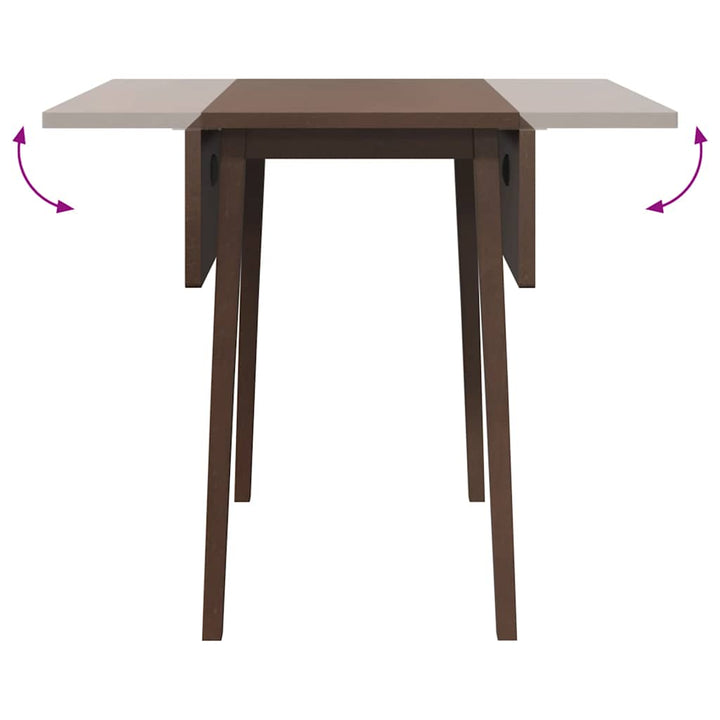 spisebord massivt gummitræ brun