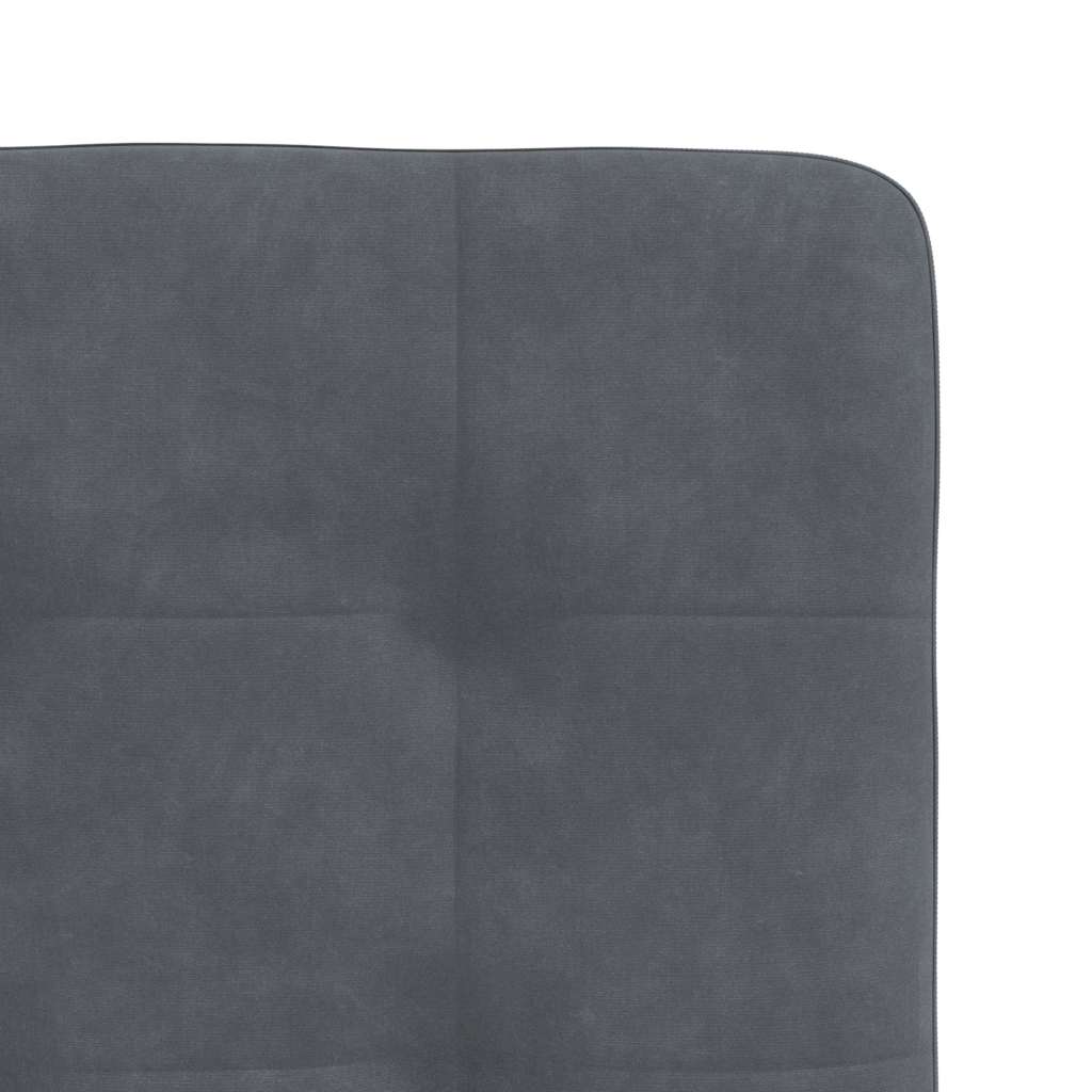 spisebordsstole 4 stk. velour mørkegrå