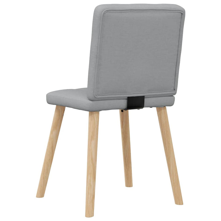 spisebordsstole 4 stk. stof lysegrå