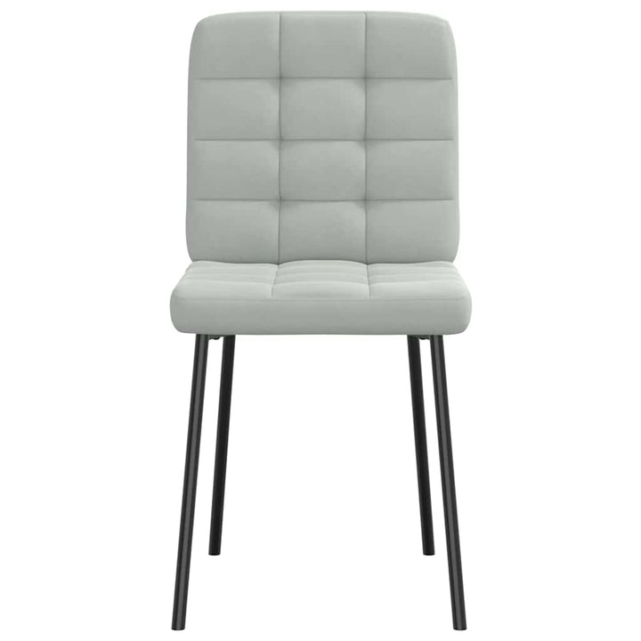 spisebordsstole 4 stk. velour lysegrå