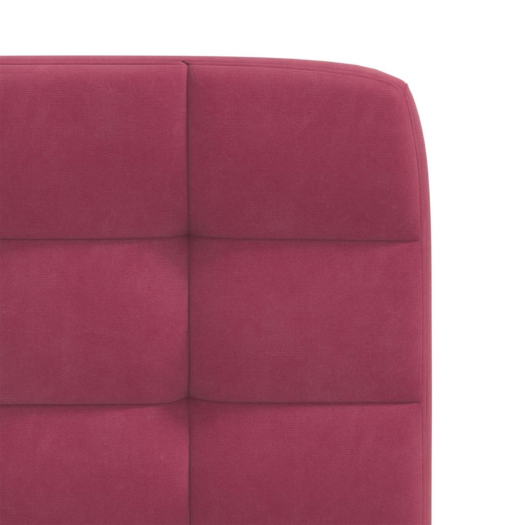spisebordsstole 4 stk. velour vinrød