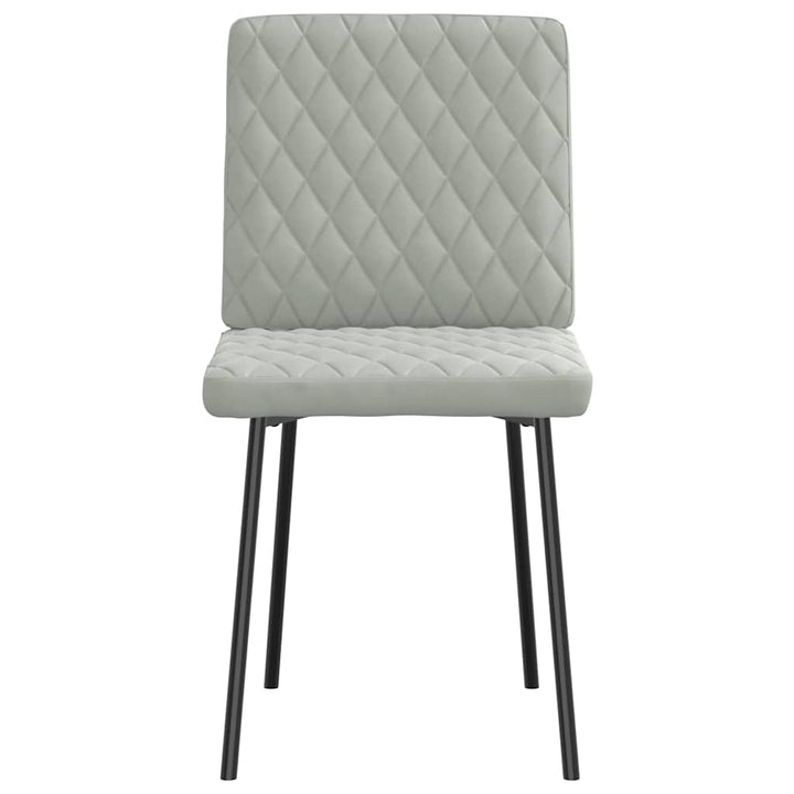 spisebordsstole 4 stk. velour lysegrå