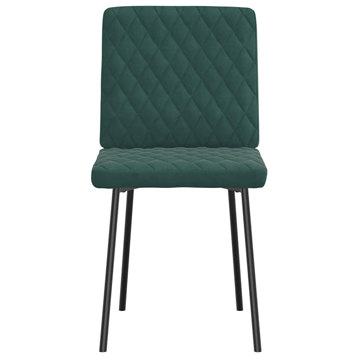 spisebordsstole 4 stk. velour mørkegrøn