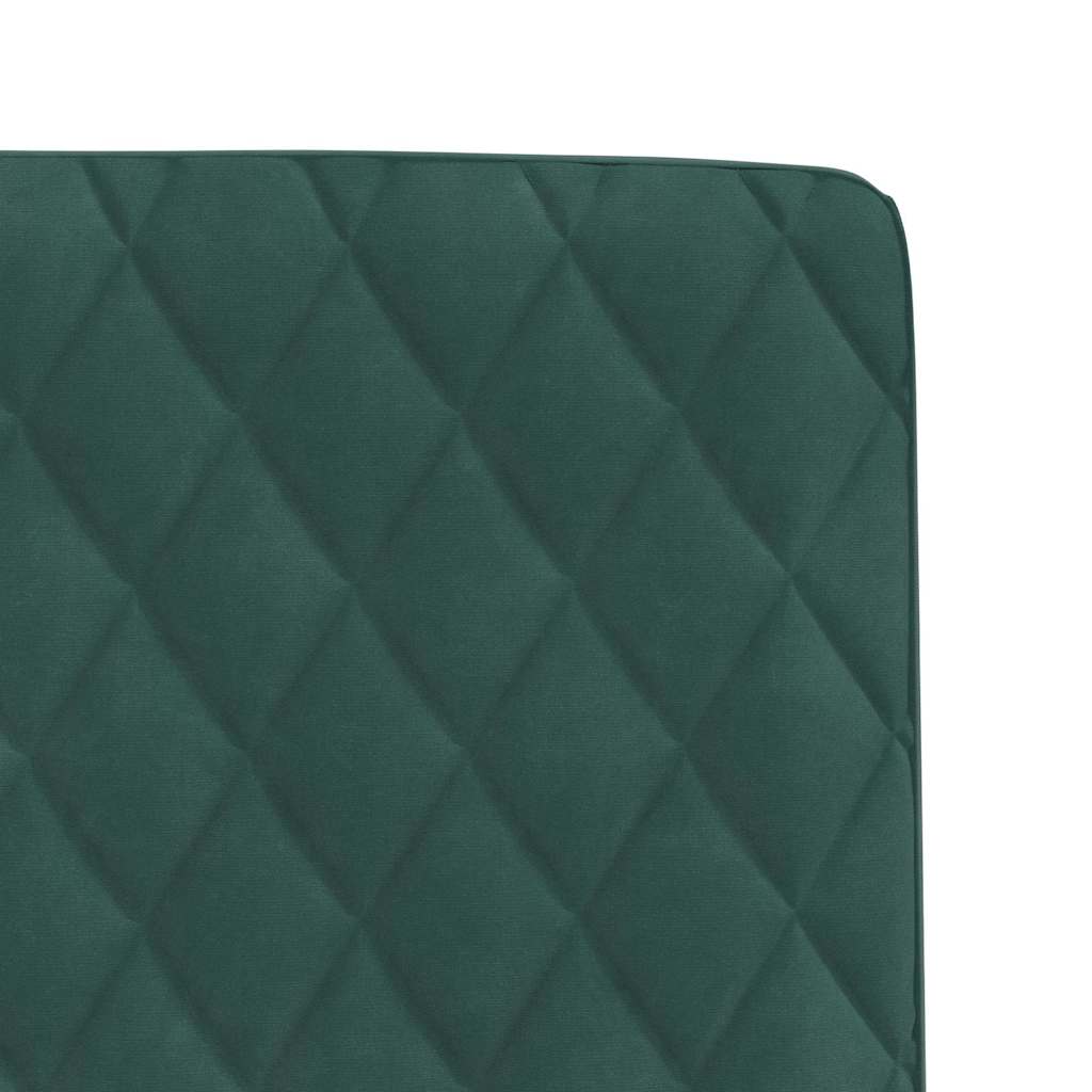 spisebordsstole 4 stk. velour mørkegrøn