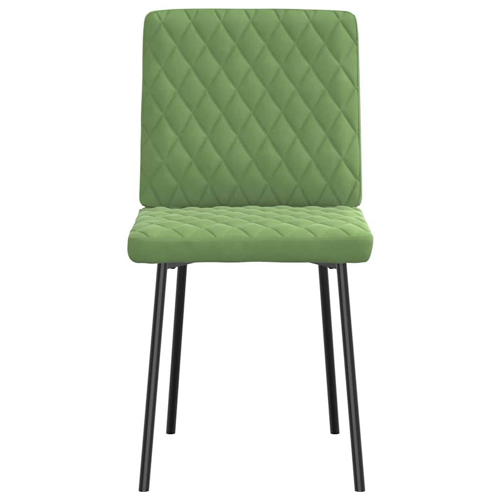 spisebordsstole 4 stk. velour lysegrøn