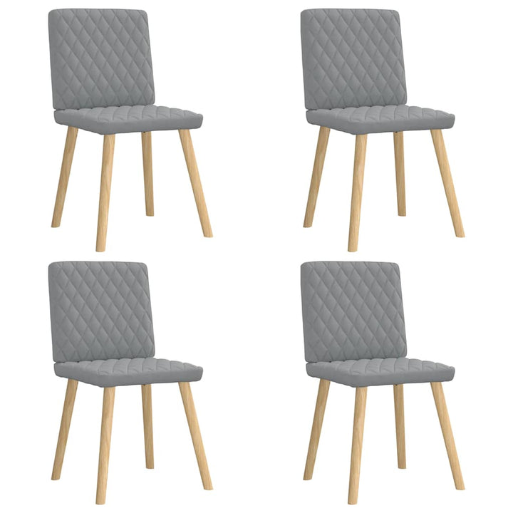 spisebordsstole 4 stk. stof lysegrå