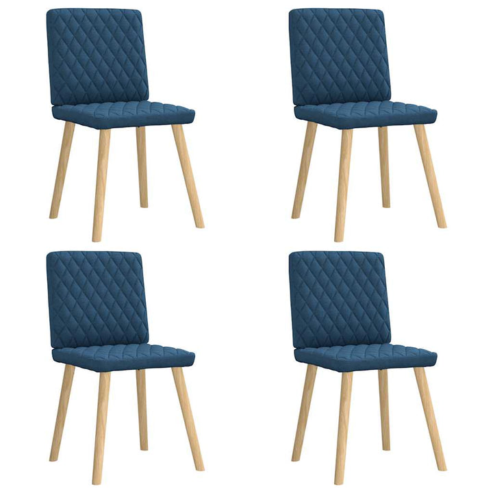 spisebordsstole 4 stk. stof blå