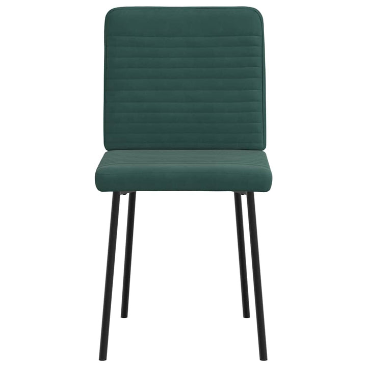 spisebordsstole 4 stk. velour mørkegrøn