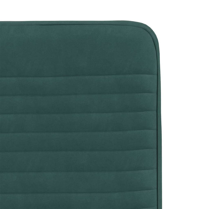 spisebordsstole 4 stk. velour mørkegrøn