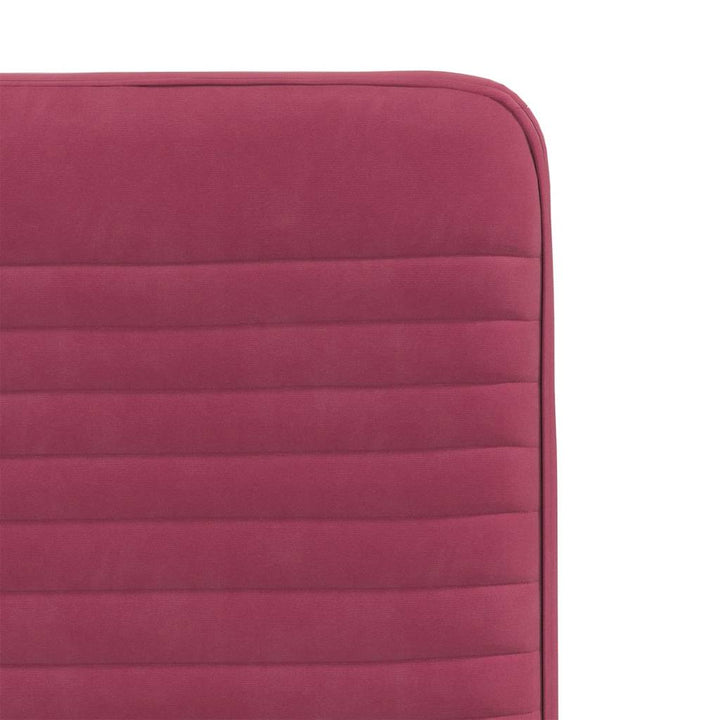 spisebordsstole 4 stk. velour vinrød
