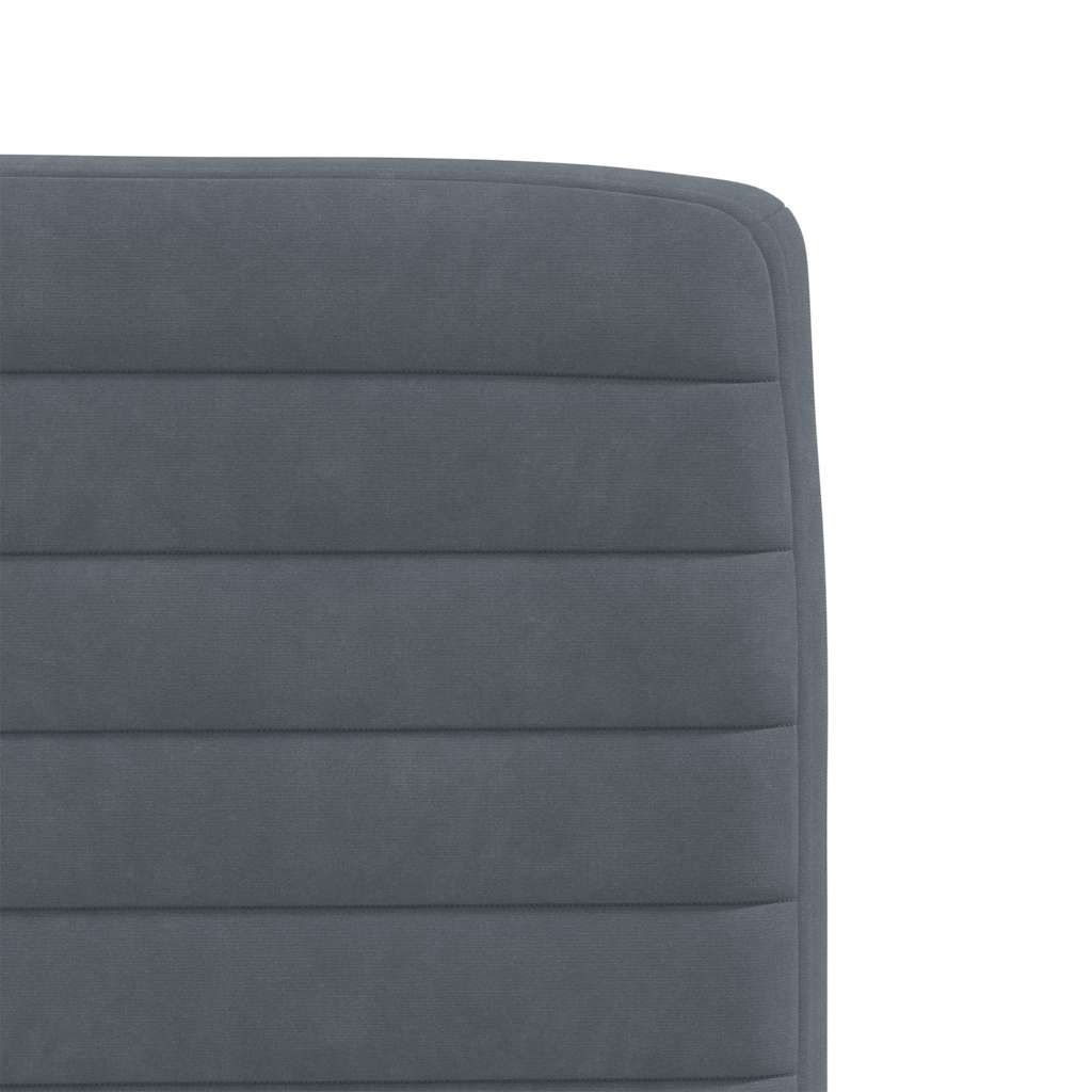 spisebordsstole 4 stk. velour mørkegrå