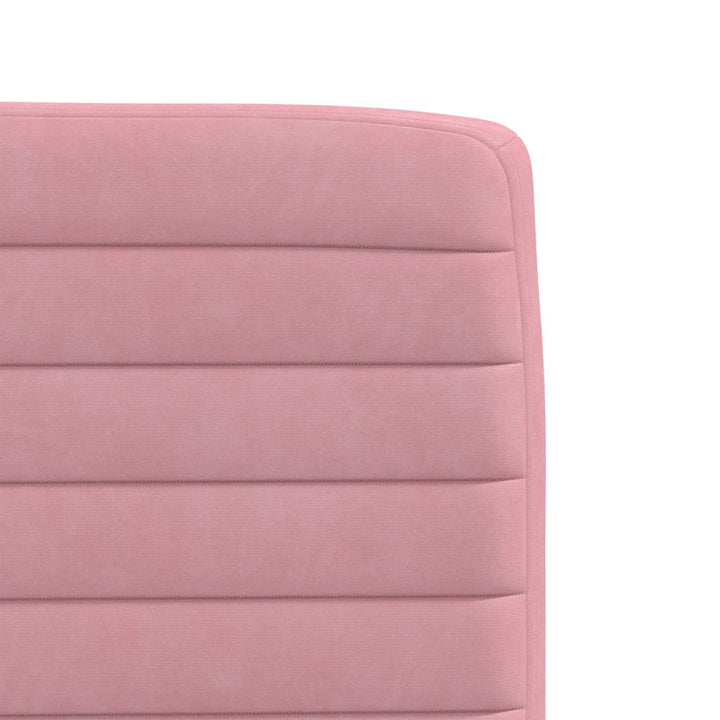 spisebordsstole 4 stk. velour lyserød