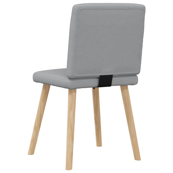 spisebordsstole 4 stk. stof lysegrå