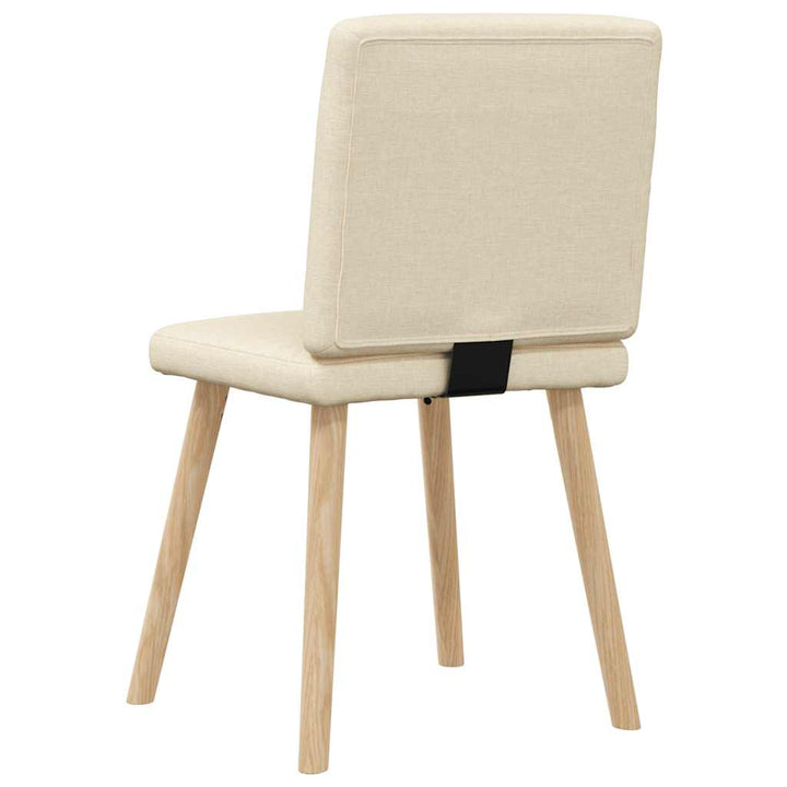spisebordsstole 4 stk. stof cremefarvet