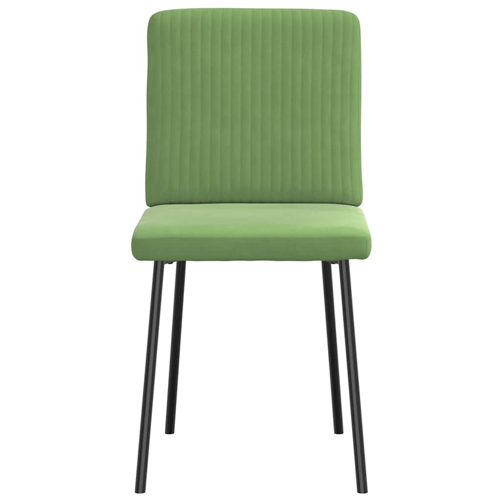 spisebordsstole 4 stk. velour lysegrøn
