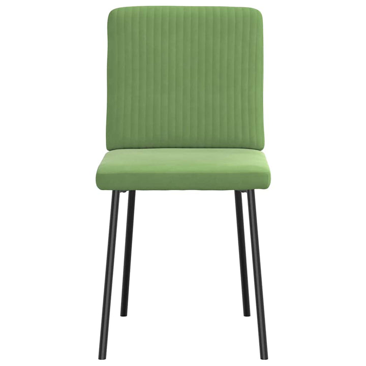 spisebordsstole 4 stk. velour lysegrøn
