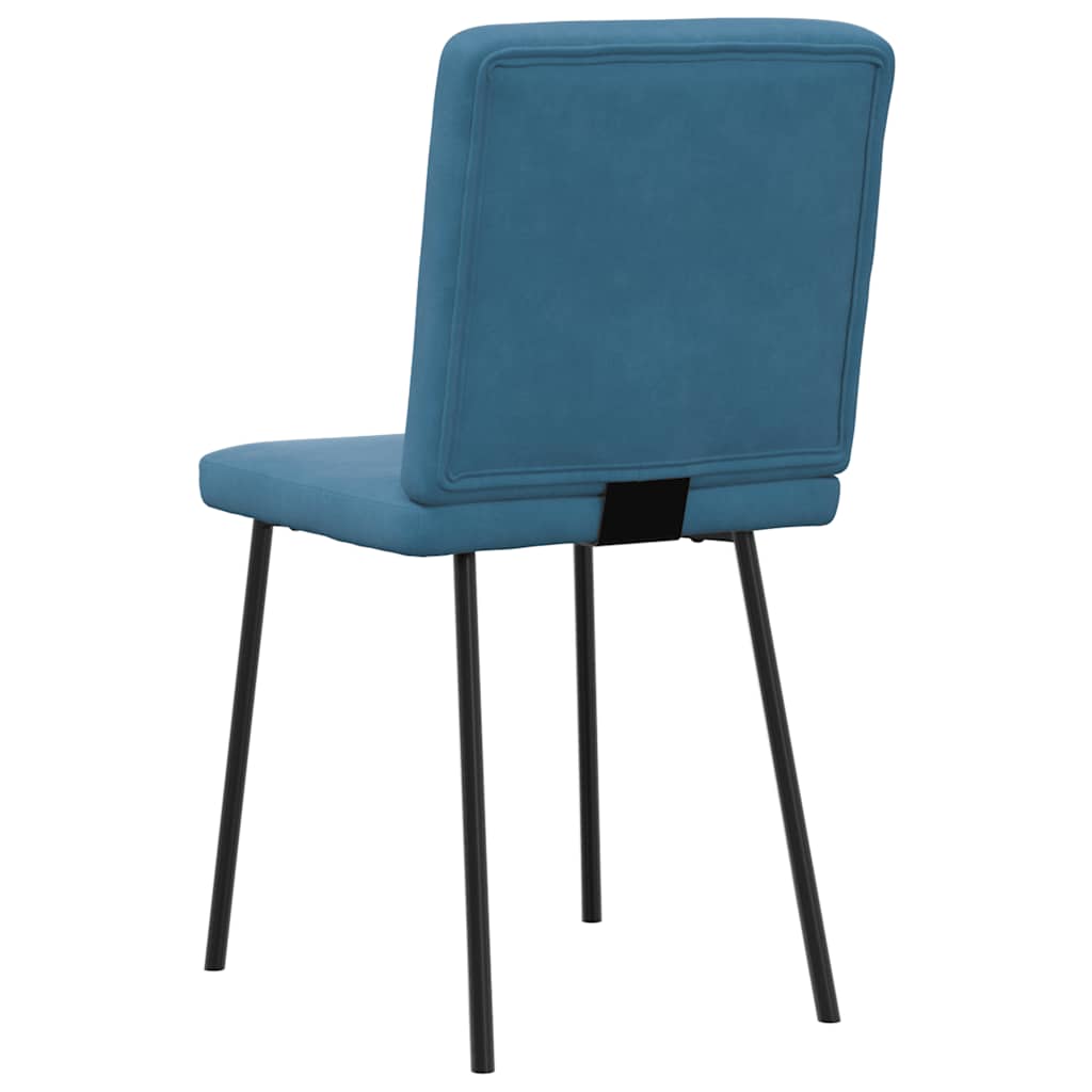 spisebordsstole 4 stk. velour blå