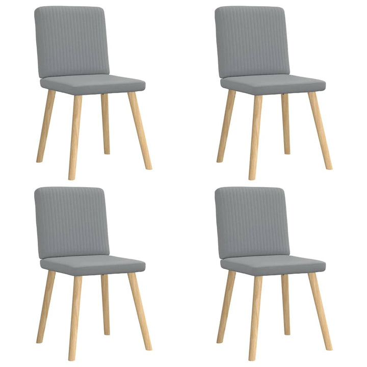 spisebordsstole 4 stk. stof lysegrå