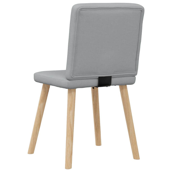 spisebordsstole 4 stk. stof lysegrå