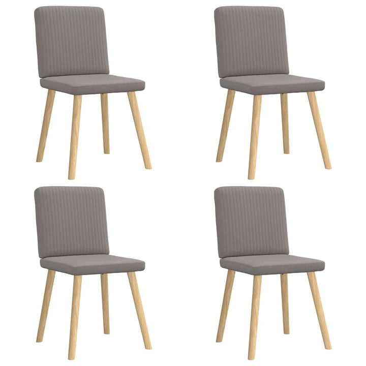 spisebordsstole 4 stk. stof gråbrun