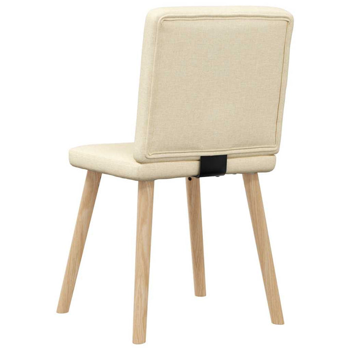 spisebordsstole 4 stk. stof cremefarvet