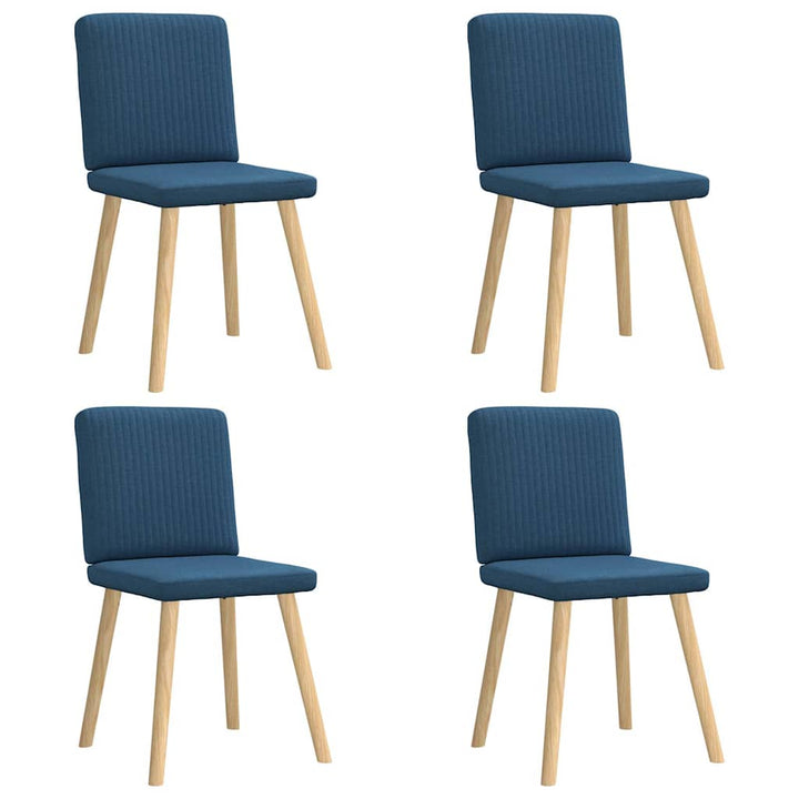 spisebordsstole 4 stk. stof blå