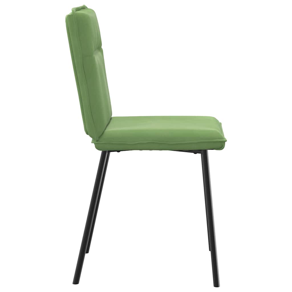 spisebordsstole 4 stk. velour lysegrøn
