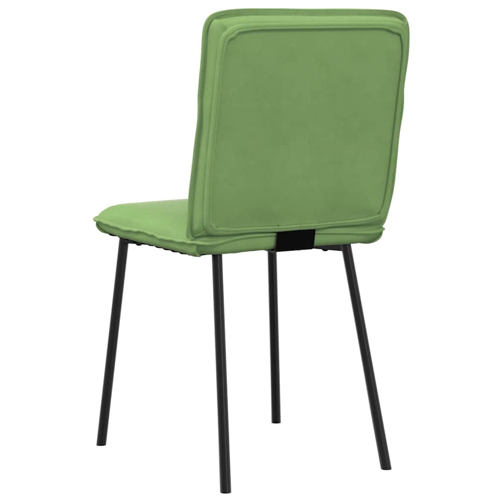 spisebordsstole 4 stk. velour lysegrøn