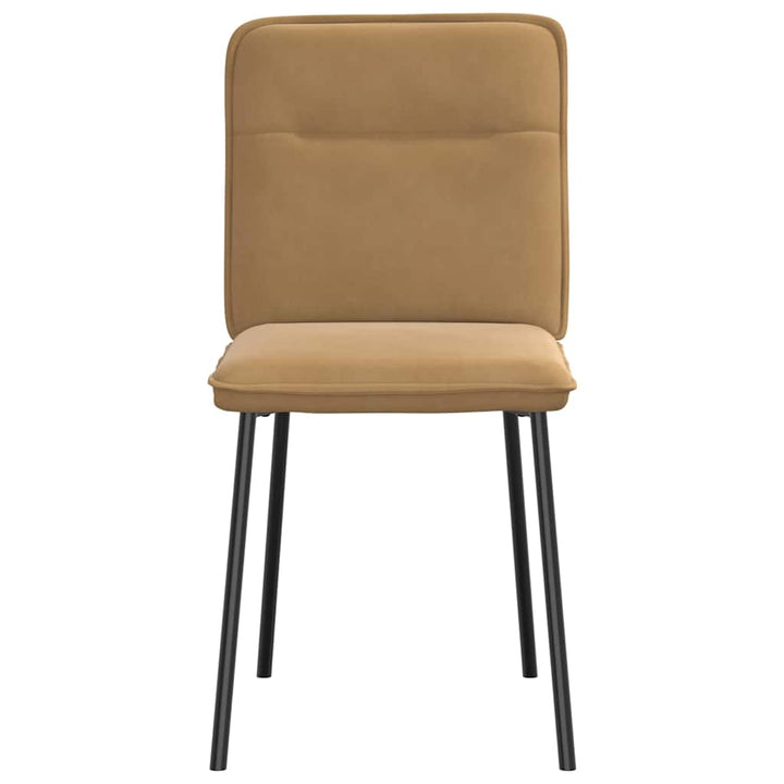 spisebordsstole 4 stk. velour brun